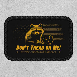 Don't Tread on Me Featuring Squirrel and Raccoon  Patch