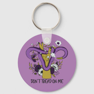Dont Tread On Me Feminist Keychain