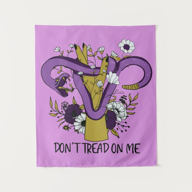 Don't Tread On Me Feminist Tapestry (Front)