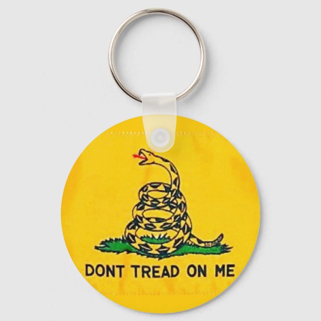 Dont Tread On Me Flag Keychain (Front)