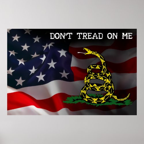 Dont Tread On Me Flag Poster