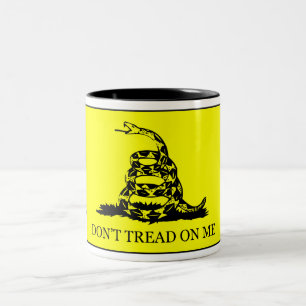 Don't Tread On Me Flag Two-Tone Coffee Mug
