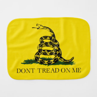 Don't Tread on Me Gadsden American Flag Baby Burp Cloth