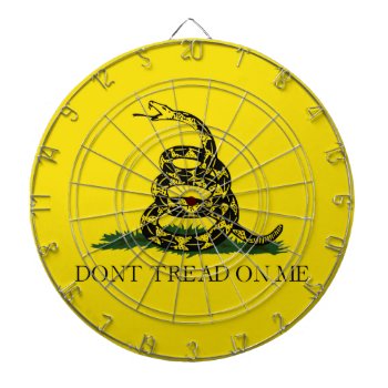 Don't Tread On Me Gadsden American Flag Dart Board by Classicville at Zazzle
