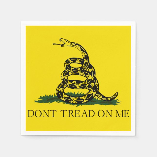 Don't Tread on Me Gadsden American Flag Napkins (Front)