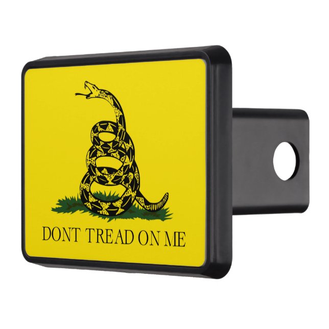 Don't Tread on Me Gadsden American Flag Trailer Hitch Cover (Left)