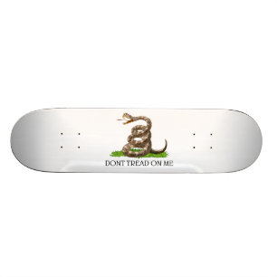 Dont Tread On Me Gadsden American Revolution Flag Skateboard Deck