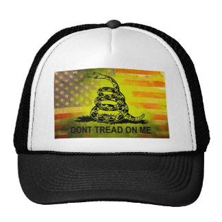 Gadsden Flag Hats and Gadsden Flag Trucker Hat Designs