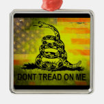 Don&#39;t Tread On Me Gadsden Flag American Flag Metal Ornament at Zazzle