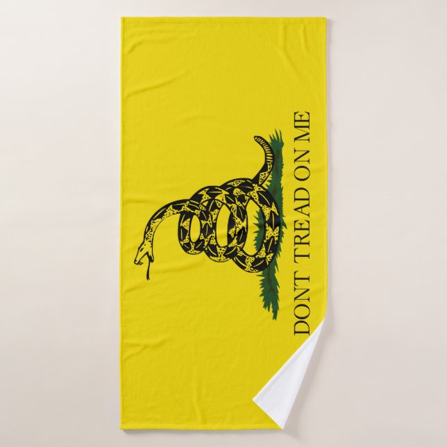 Don't Tread on Me Gadsden flag Bath Towel (Bath Towel)