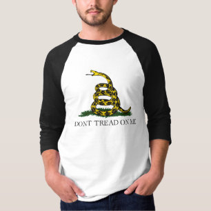 Don't tread on me Gadsden Flag Black Yellow T-Shirt