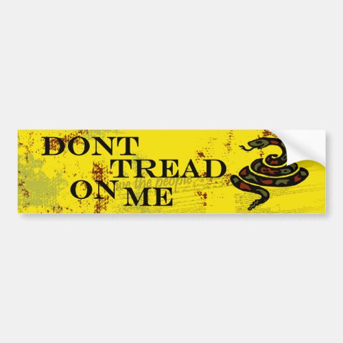 Dont Tread on Me _ Gadsden Flag Bumper Sticker