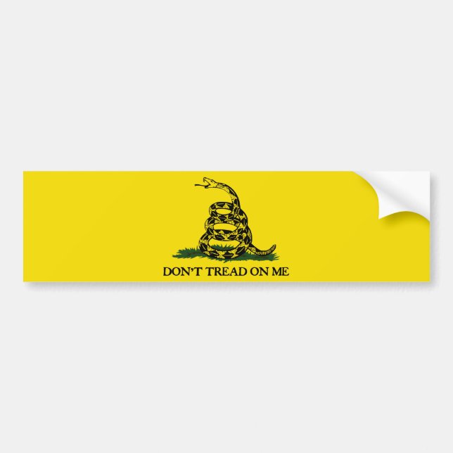 Don't Tread On Me-Gadsden Flag Bumper Sticker (Front)