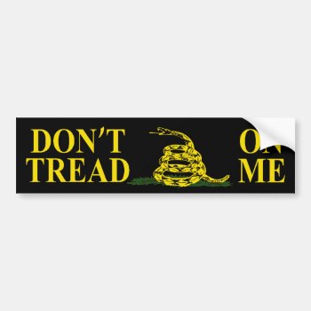 Don't Tread On Me Gadsden Flag Bumper Sticker by zarenmusic at Zazzle
