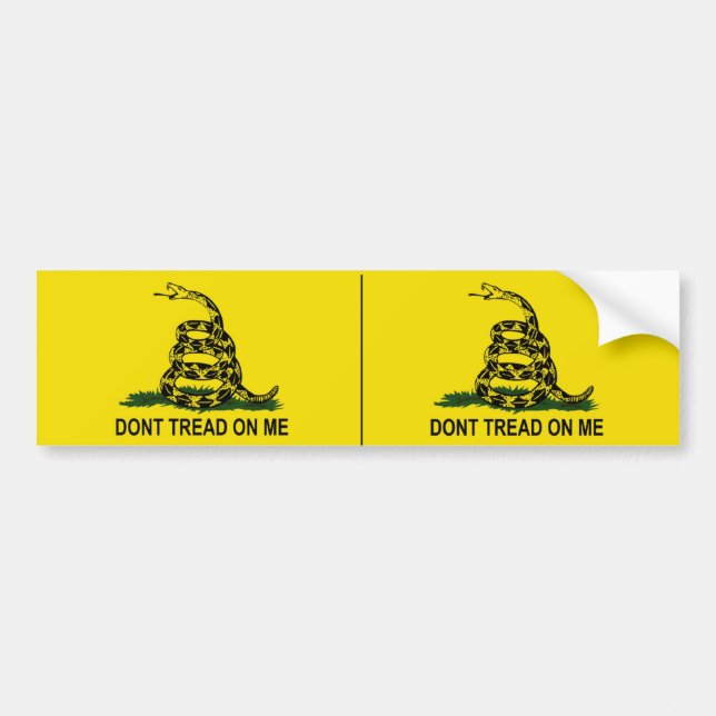 Dont Tread on Me - Gadsden Flag Bumper Sticker (Front)