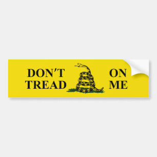 DON'T TREAD ON ME GADSDEN FLAG Bumper Sticker
