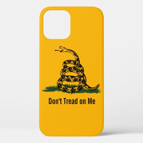 Dont Tread On Me Gadsden Flag iPhone 12 Pro Case