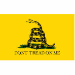 Dont Tread On Me - Gadsden Flag Cutout<br><div class="desc">The "Ted Cruz" political marketplace is open.  Come in and make yourselves at home.  Tell your friends about us and send them our link:  http://www.zazzle.com/TedCruz?rf=238549869542096443*</div>