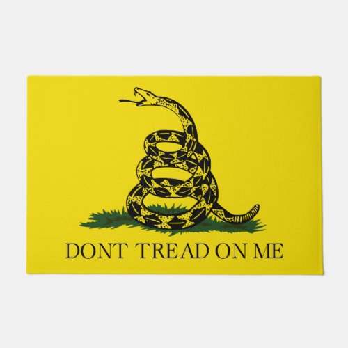 Dont Tread on Me Gadsden flag Doormat