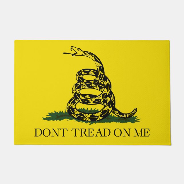 Don't Tread on Me Gadsden flag Doormat (Front)