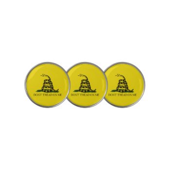 Don't Tread On Me Gadsden Flag Golf Ball Marker by FlagGallery at Zazzle