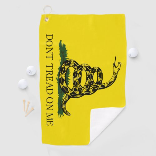 Dont Tread on Me Gadsden flag Golf Towel