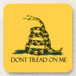 Dont Tread on Me Gadsden Flag Historical Military Beverage Coaster
