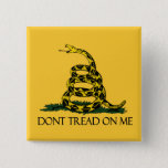 Dont Tread on Me Gadsden Flag Historical Military Button