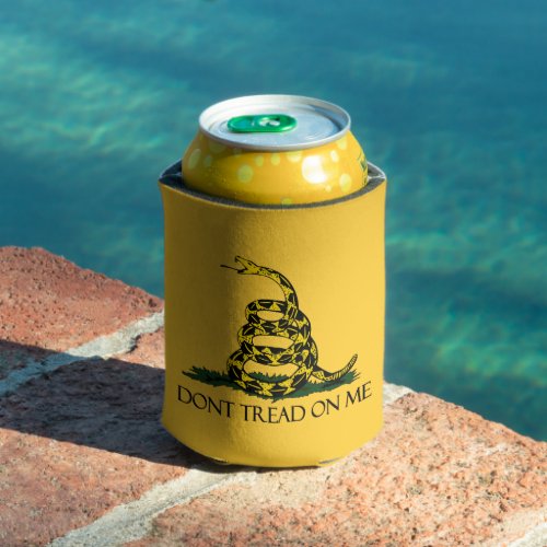Dont Tread on Me Gadsden Flag Historical Military Can Cooler