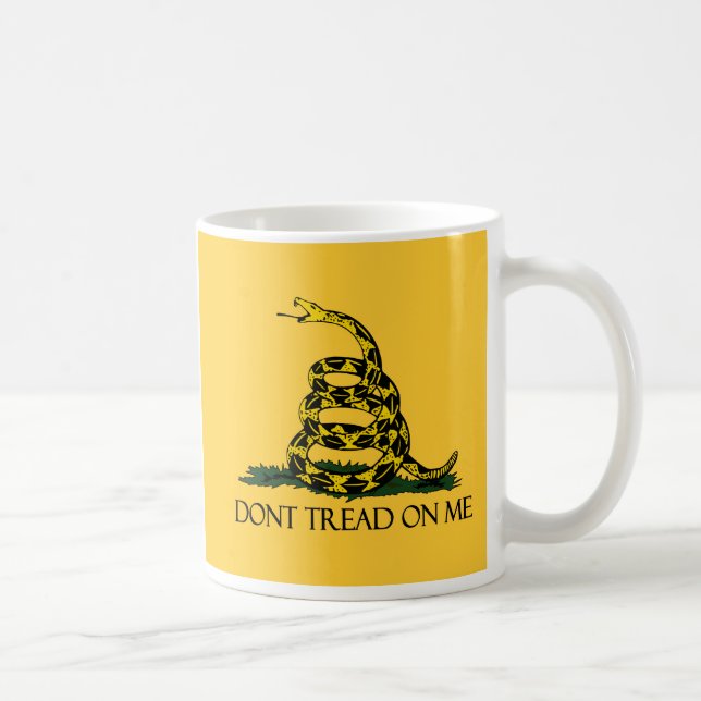 Dont Tread on Me Gadsden Flag Historical Military Coffee Mug (Right)