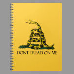 Dont Tread on Me Gadsden Flag Historical Military Notebook