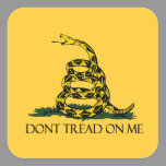 Dont Tread on Me Gadsden Flag Historical Military Square Sticker