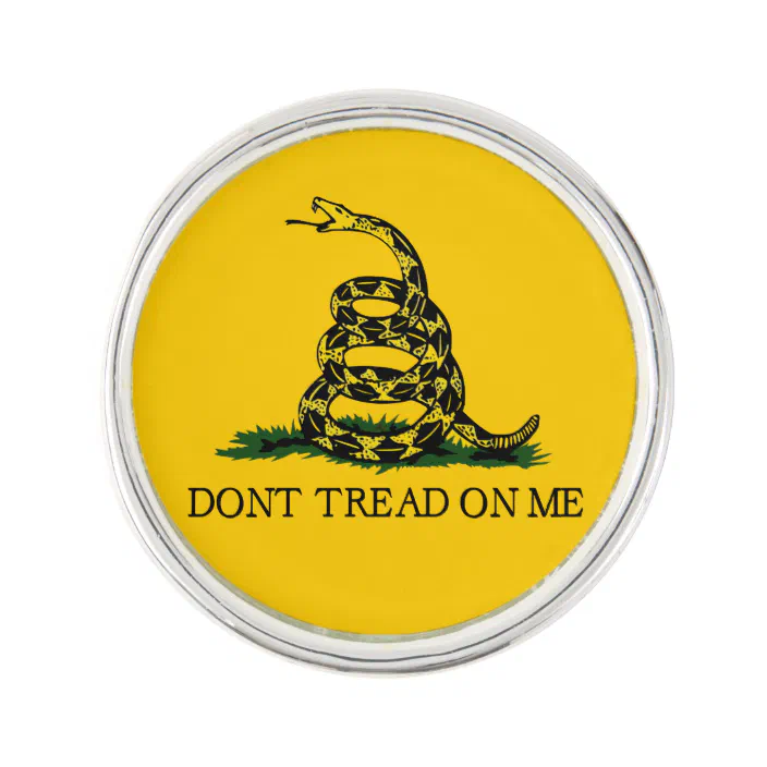 Gadsden Don't Tread on Me Flag Pin Badge 