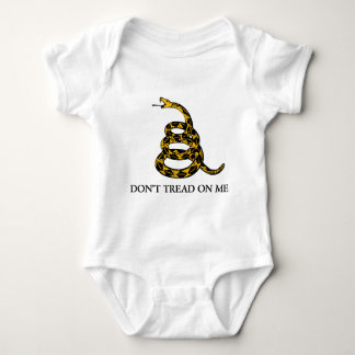 don't tread on me - gadsden flag libertarian baby bodysuit