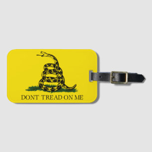 Don't Tread on Me Gadsden flag Luggage Tag