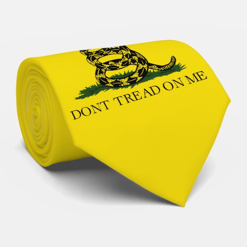 Dont Tread on Me Gadsden flag Neck Tie