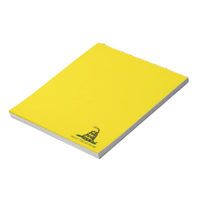 Don't Tread on Me Gadsden flag Notepad (Rotated)