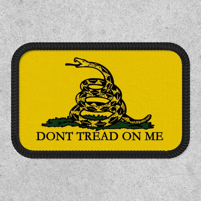 Don't Tread on Me, Gadsden Flag Patriotic History Patch (Front)
