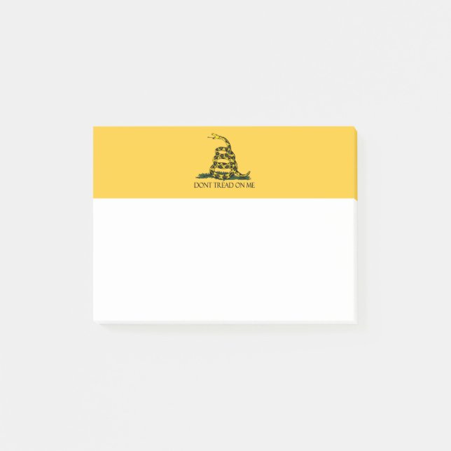Don't Tread on Me, Gadsden Flag Patriotic History Post-it Notes (Front)