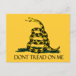 Don't Tread on Me, Gadsden Flag Patriotic History Postcard