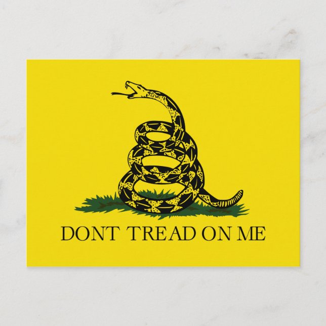 Don't Tread on Me Gadsden flag Postcard (Front)