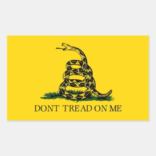 Dont Tread On Me _ Gadsden Flag Rectangular Sticker