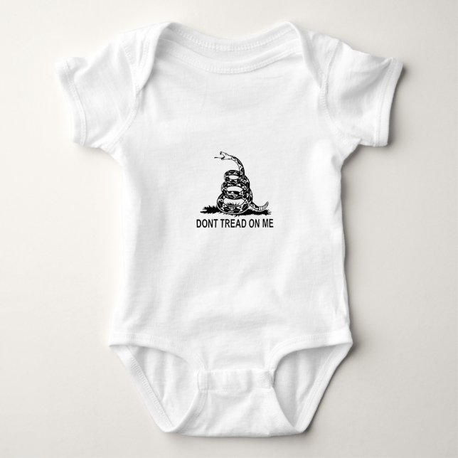Dont Tread On Me Gadsden Flag Series Baby Bodysuit (Front)