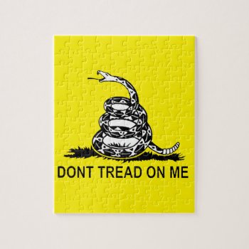 Dont Tread On Me Gadsden Flag Series Jigsaw Puzzle by Sturgils at Zazzle