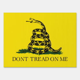 Don't Tread on Me Gadsden flag Sign