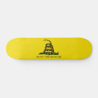 Don't Tread on Me Gadsden flag Skateboard