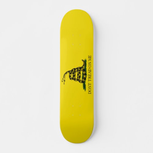 Dont Tread on Me Gadsden flag Skateboard