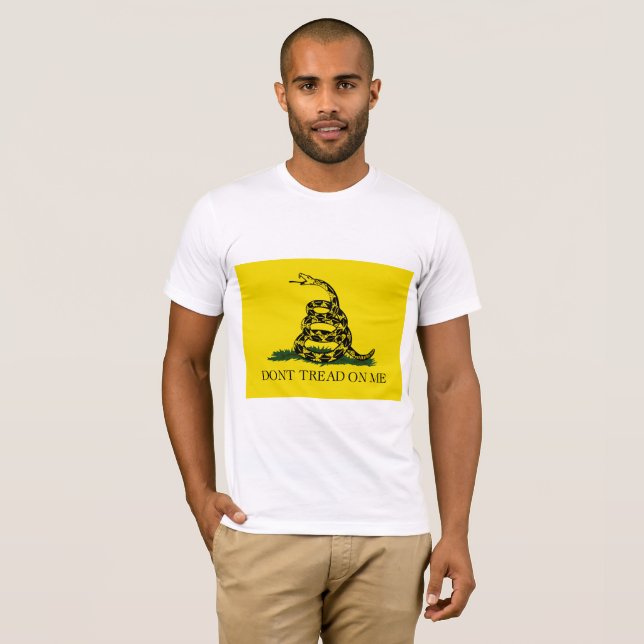 Don't Tread on Me Gadsden flag T-Shirt (Front Full)