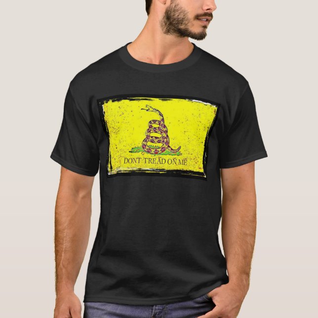 Don't Tread on Me Gadsden Flag T-Shirt (Front)