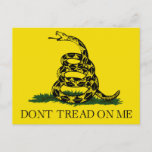 Don't Tread on Me, Gadsden flag tea party Postcard